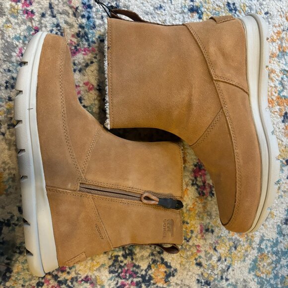 Women's Sorel™ Explorer Zip Boot Camel Brown NWT SZ 6 - Picture 7 of 10